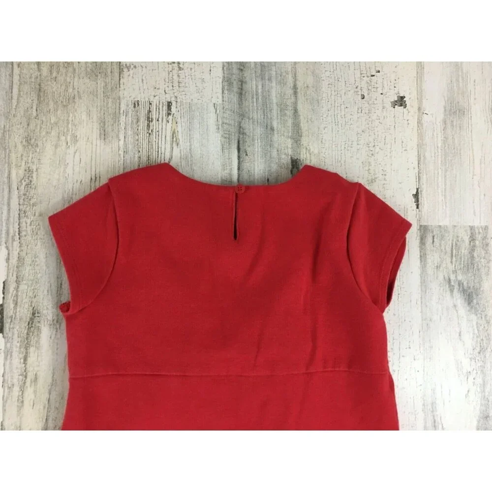 Gymboree Olivia Pig Red Dress Black Bow Short Sleeve Halloween Costume Girls 6